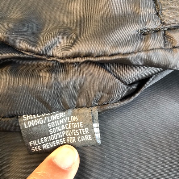 ULTIMATE RIDER Black Leather Biker Vest, Size XL - Picture 9 of 10